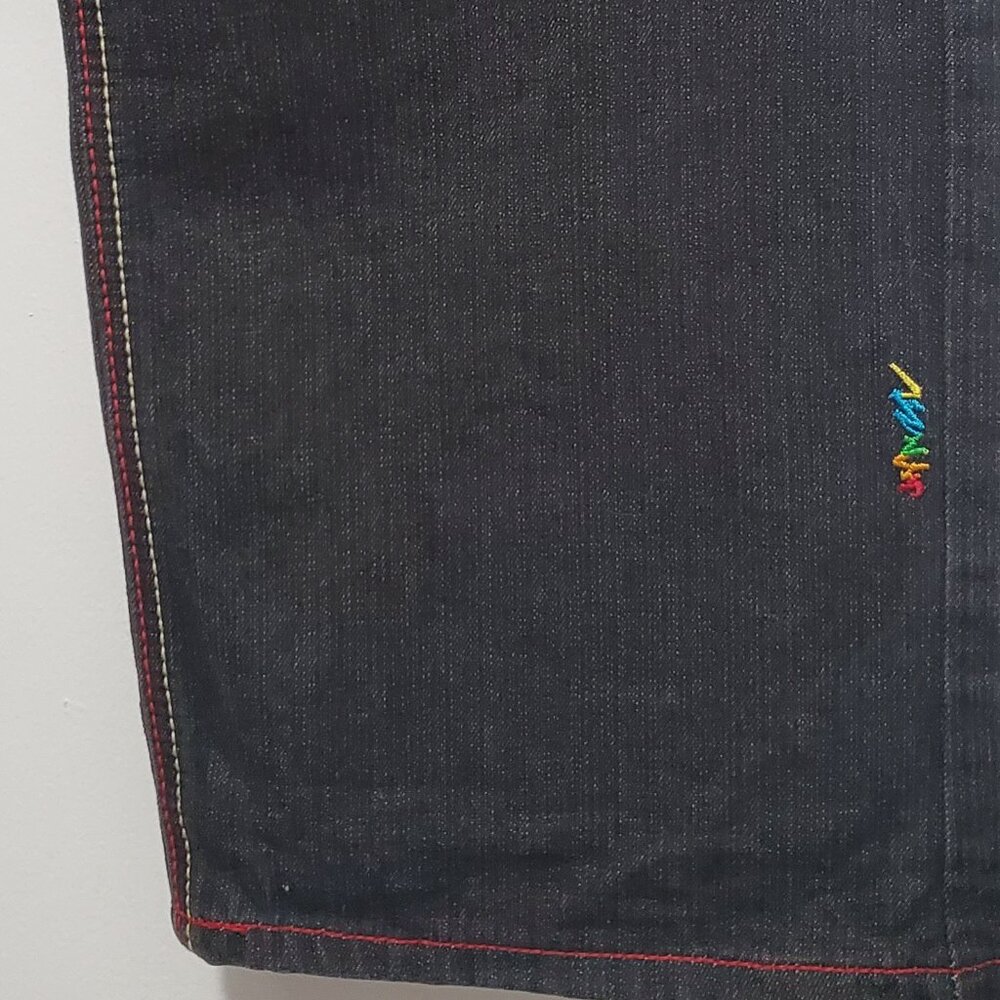 Authentic COOGI Men's Jeans Colorful Embroidered Yellow, Green, Blue, Red- 34x34 - Picture 14 of 14